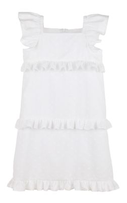 White Ruffles Dress