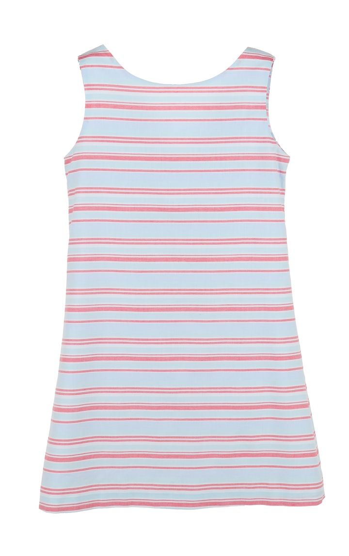 Blue Stripe Shift Dress