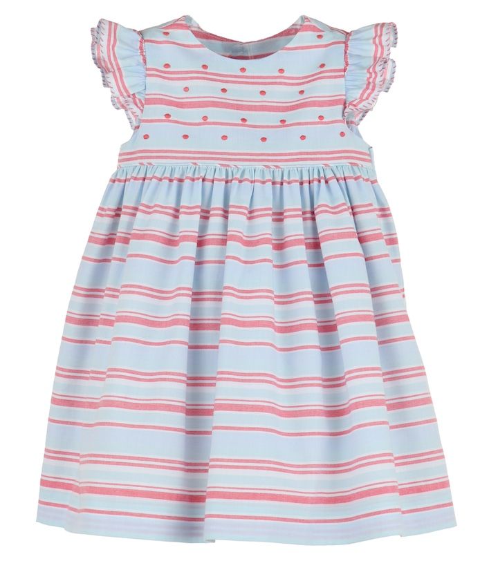 Blue Stripe Dotted Dress