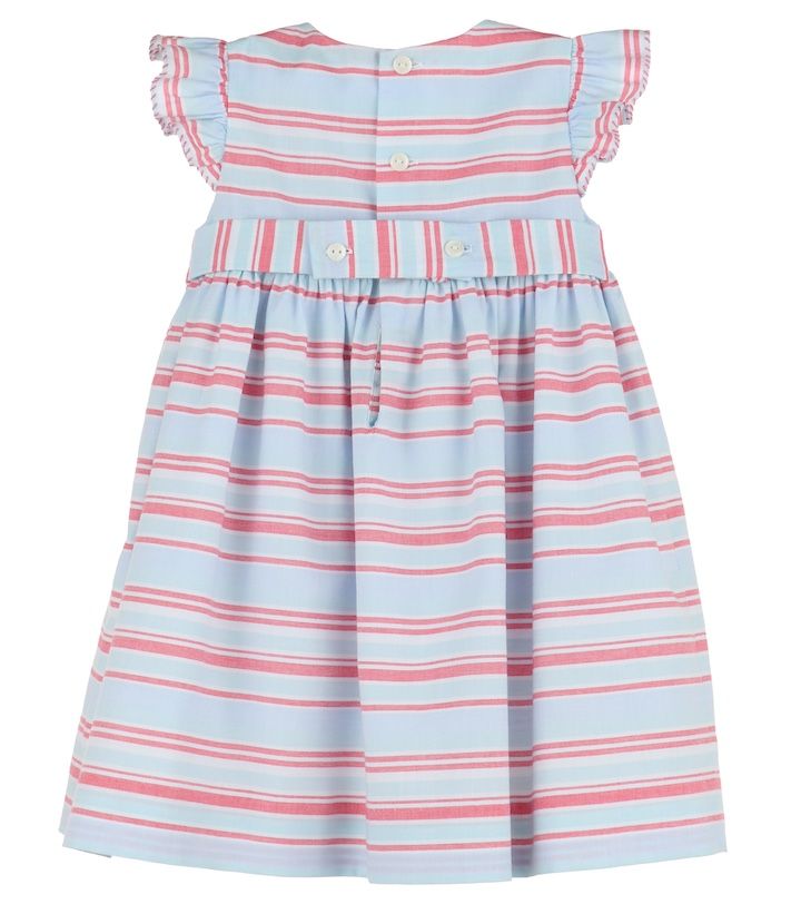 Blue Stripe Dotted Dress