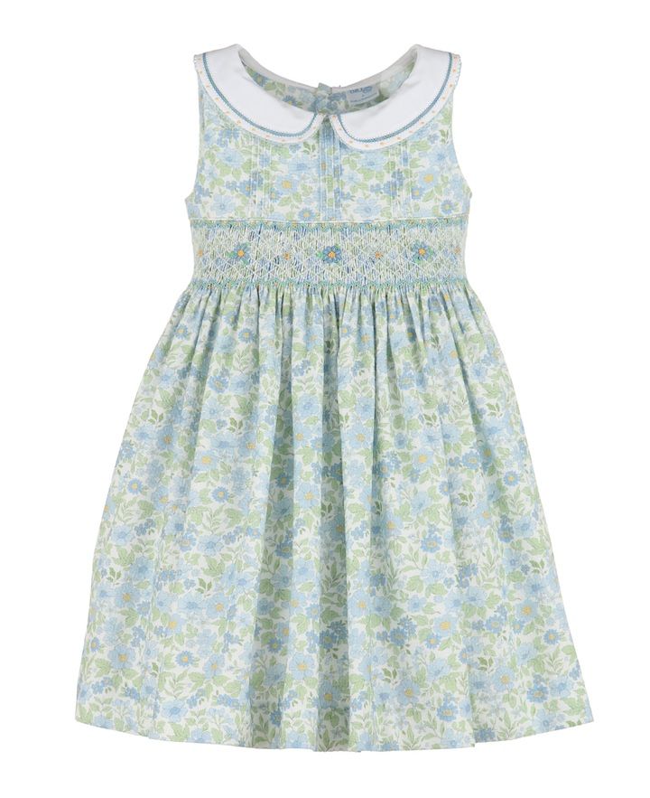 Ocean Blue Smock Dress