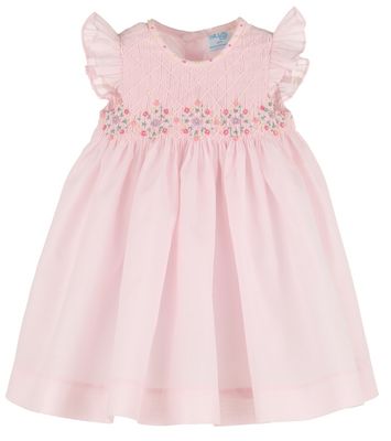 Pink Classic Diamond Smock Dress