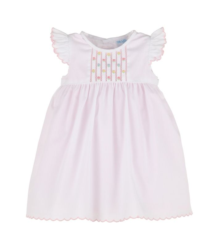 Pink Embroidered Randall Dress