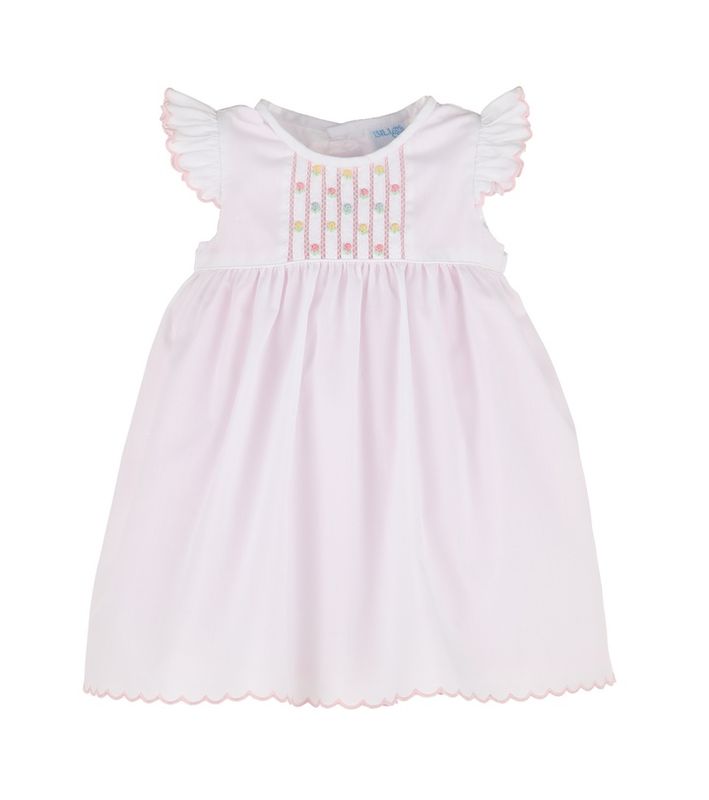 Pink Embroidered Randall Dress