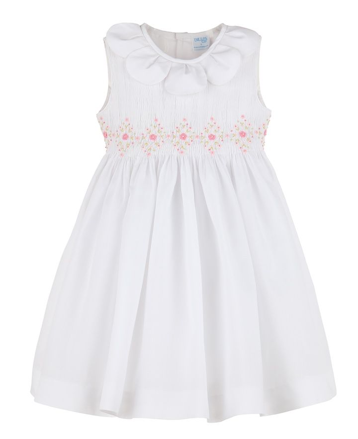 White Classic Diamond Petal Dress