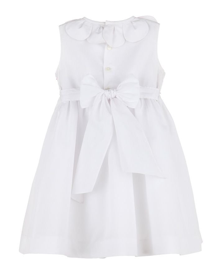 White Classic Diamond Petal Dress