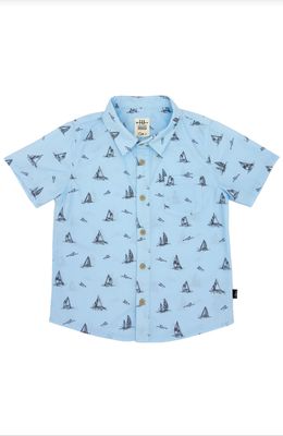 Crystal Blue Sail Away Button Down