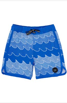 Marina Blue Cosmic Waves Boardshort