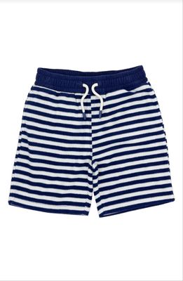 Navy Stripe Coastal Terry Short