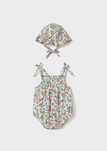 Floral Bubble &amp; Hat Set