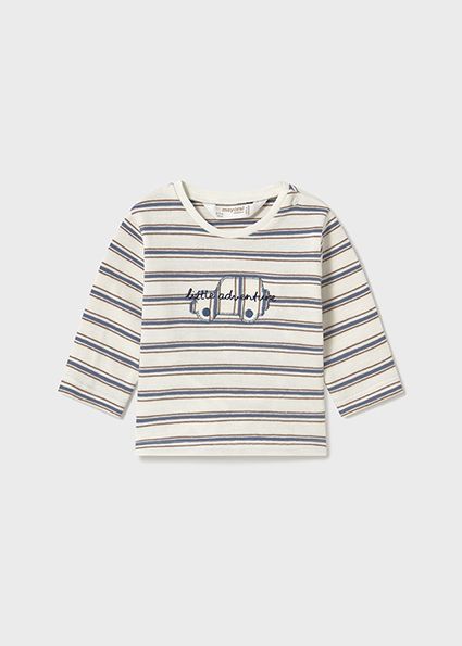 Striped Car Longsleeve Tee