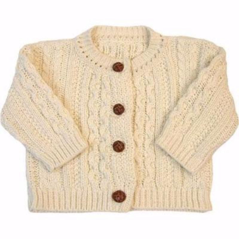 Classic Natural Aran Knit Sweater