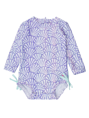 Magical Mermaid Long Sleeve One Piece Rashguard