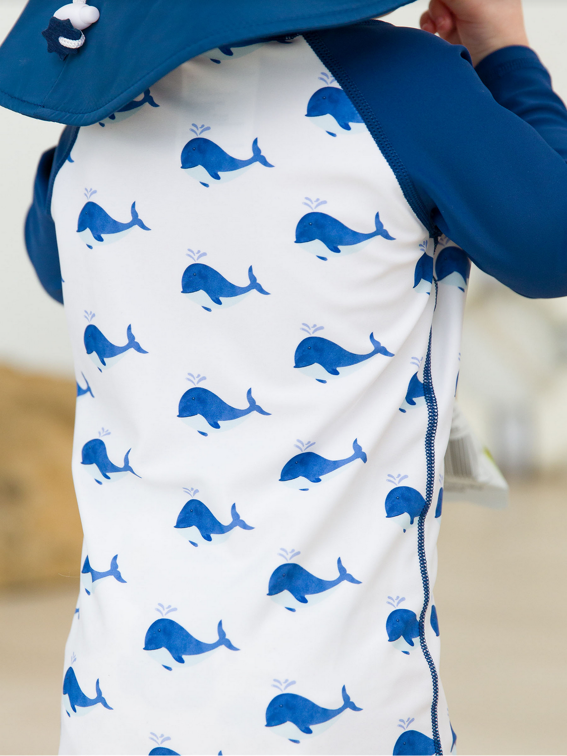 Whale Friends Long Sleeve One Piece Rashguard
