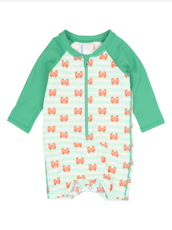 Crabby Cove Long Sleeve One Piece Rashguard