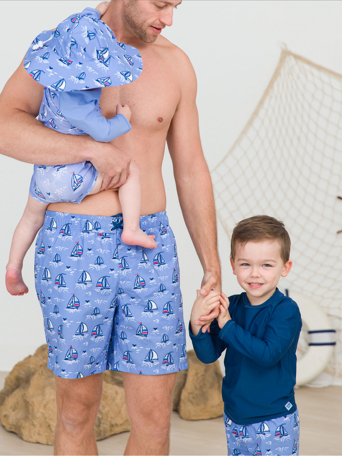 Blue Seas The Day LS One Piece Rashguard