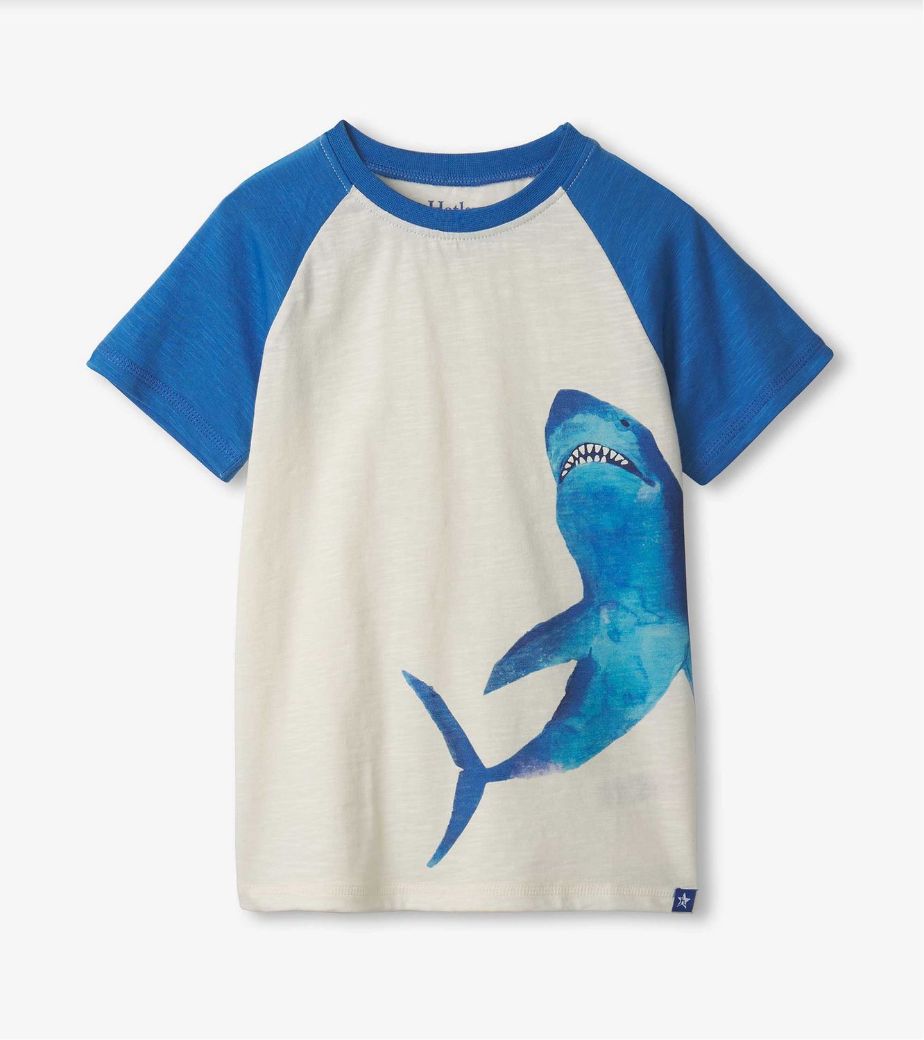 Blue Shark Raglan Tee