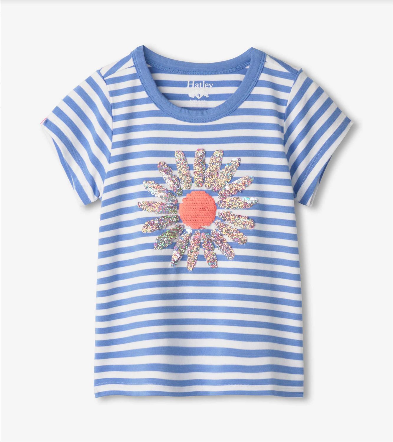 Cornflower Stripes Bamboo Tee