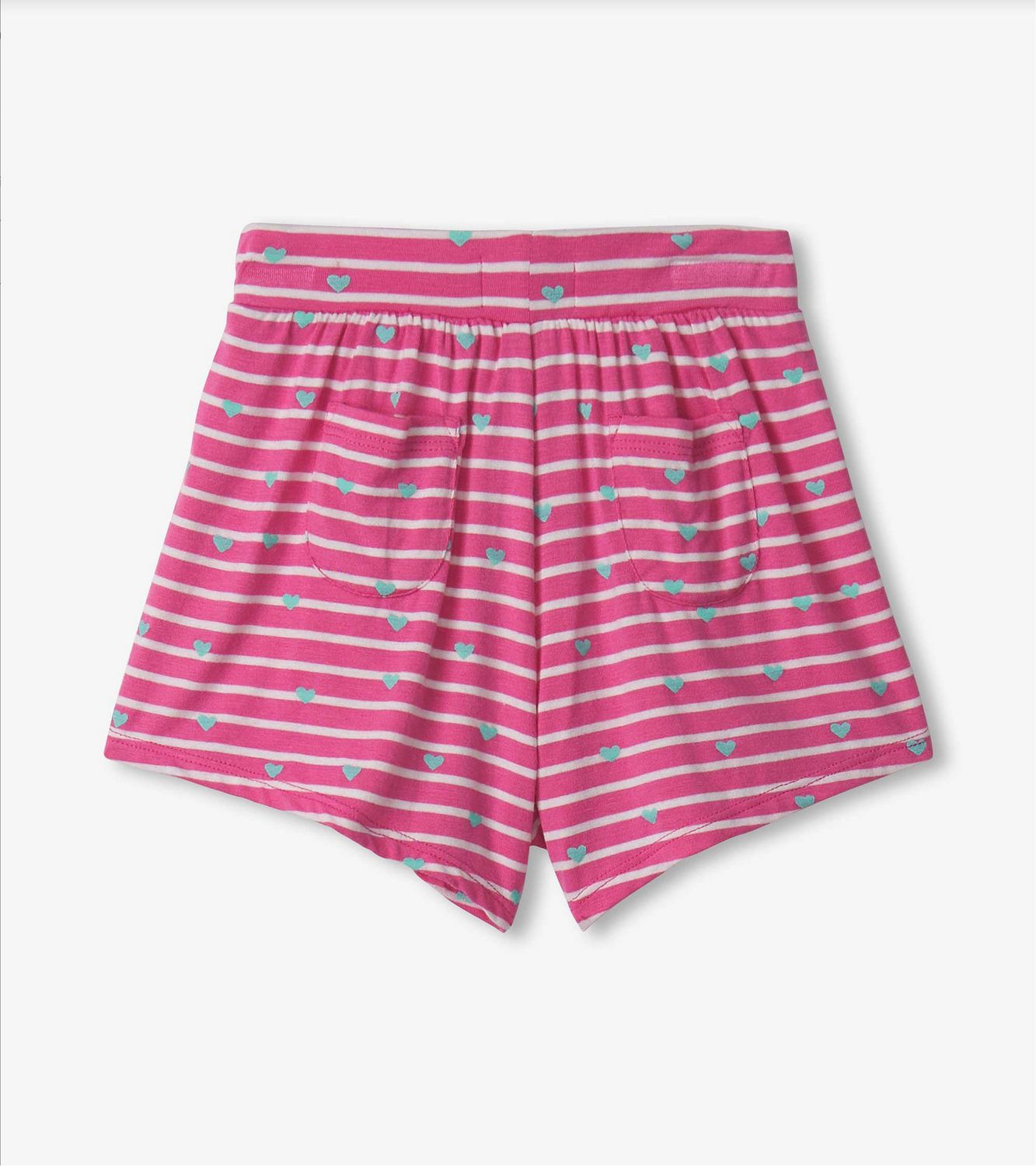 Carmine Rose Patch Pocket Shorts