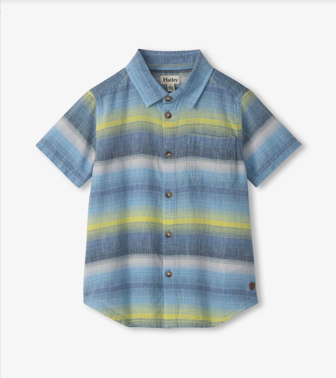 Lime Green Stripes Button Down Shirt