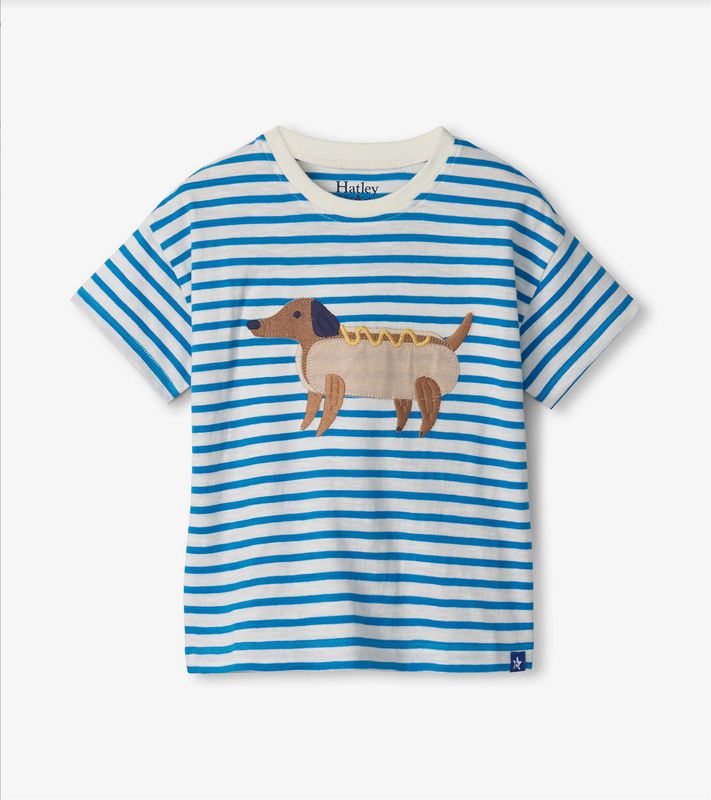 Meditterranian Blue Hot Dog Tee