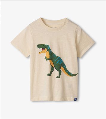 White T-Rex Graphic Tee