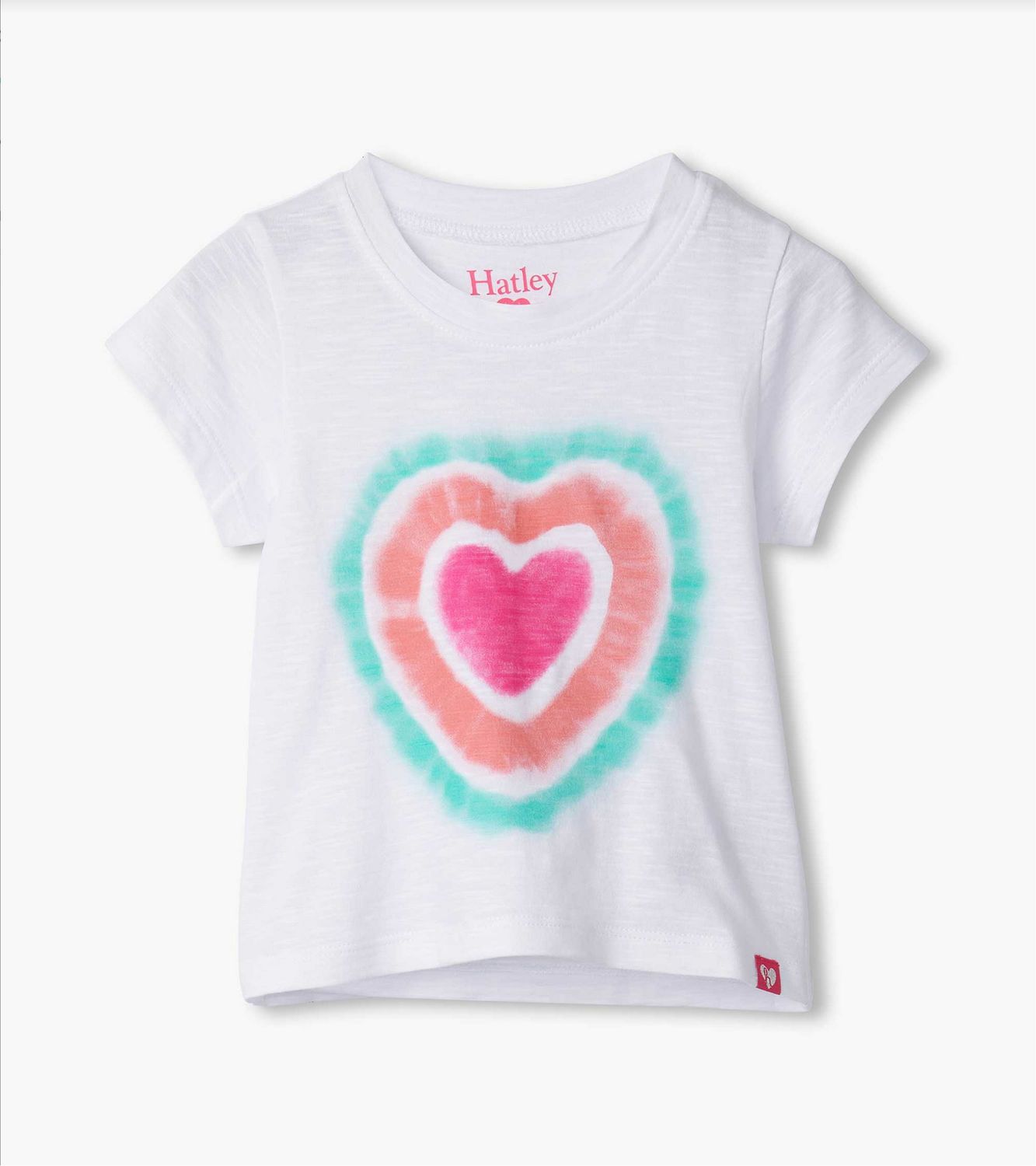 White Glowing Hearts Graphic Tee
