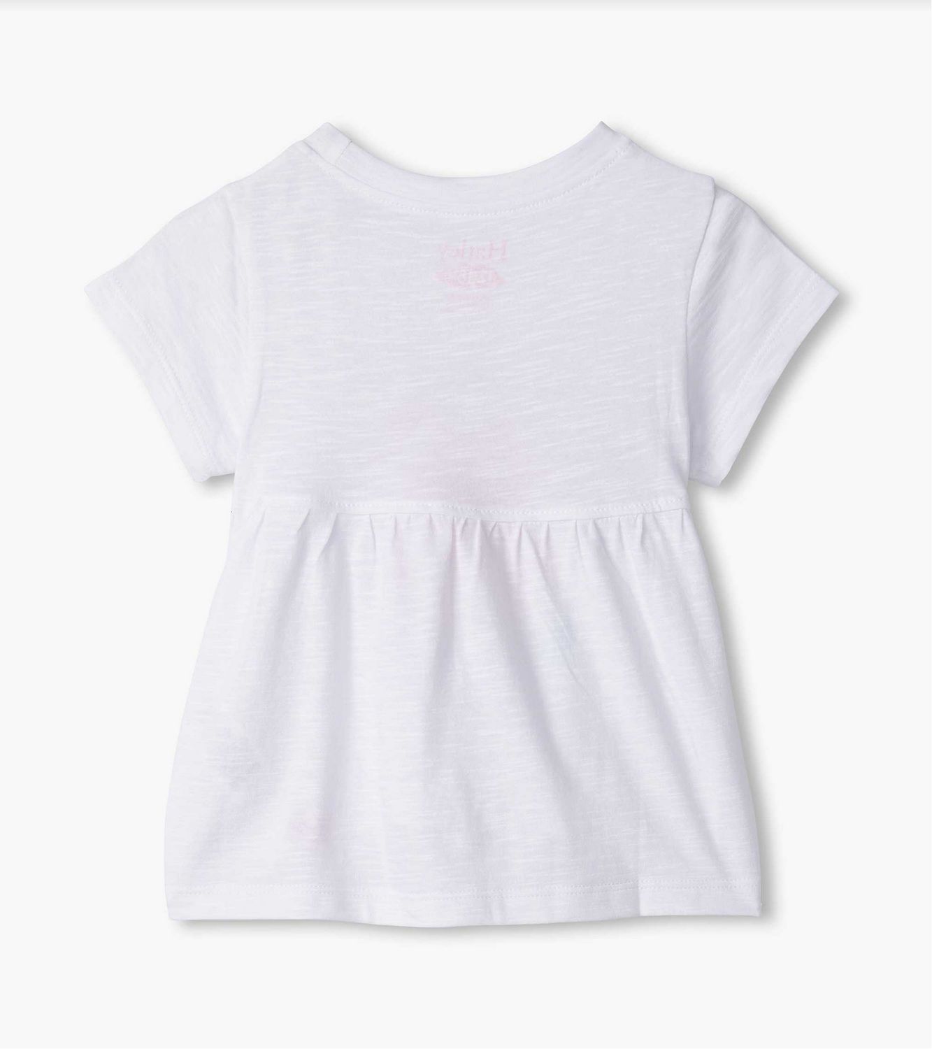White Glowing Hearts Graphic Tee