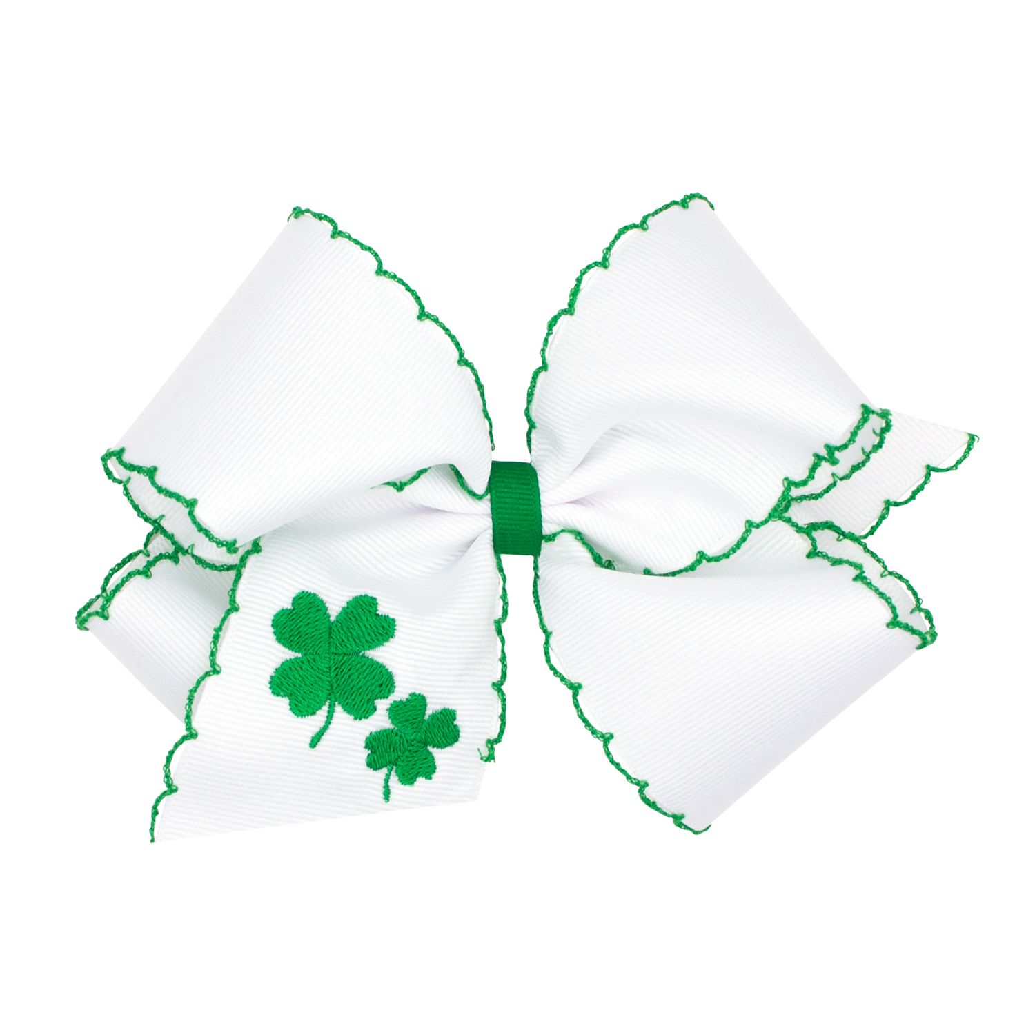 Medium Shamrock Emb Moonstitch GG Bow