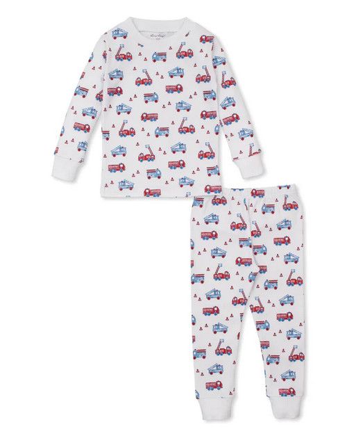 Flashing Fire Trucks PJ Set
