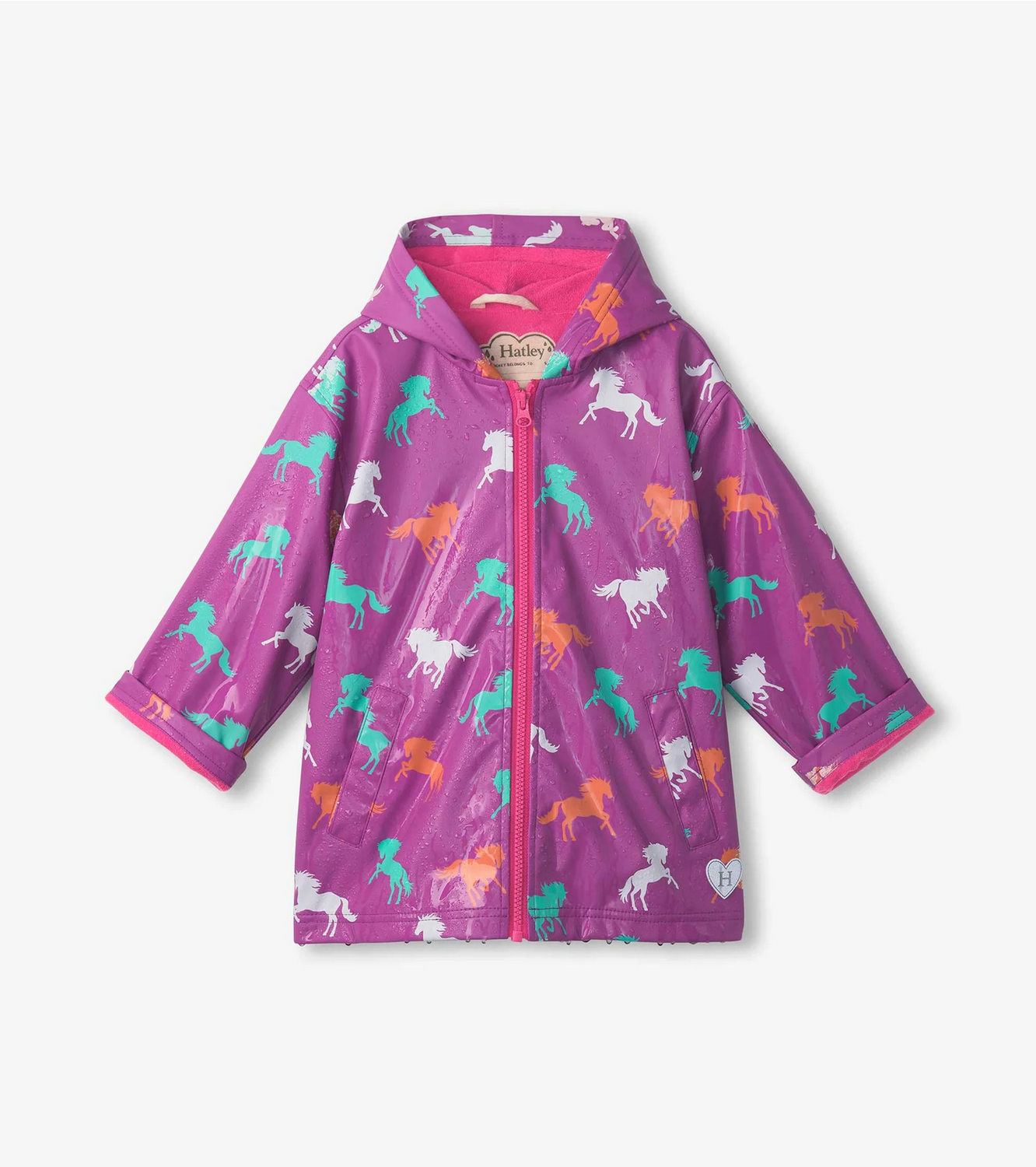 Leaping Horses Zip Rain Jacket