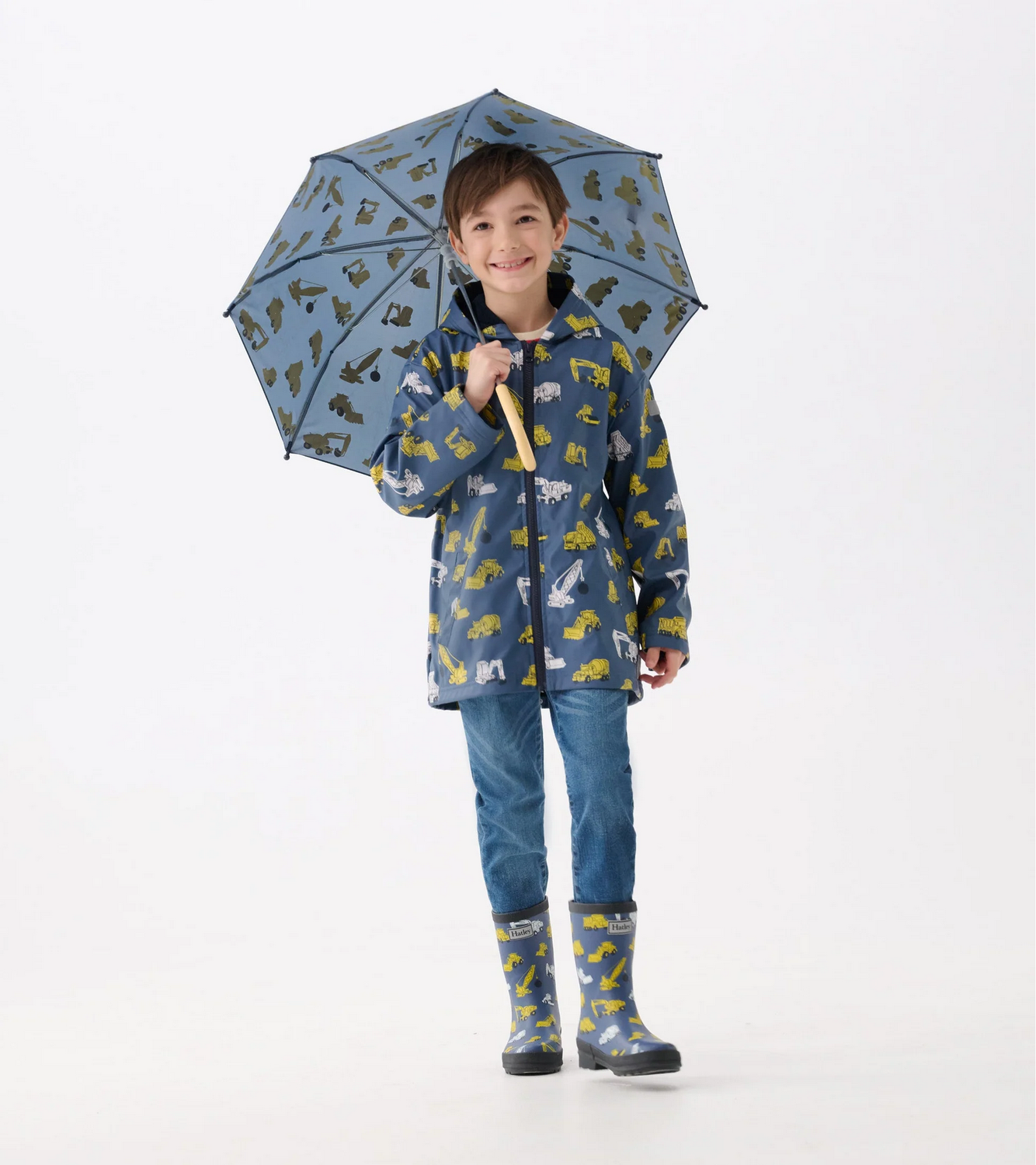 Under Construction Zip Rain Jacket