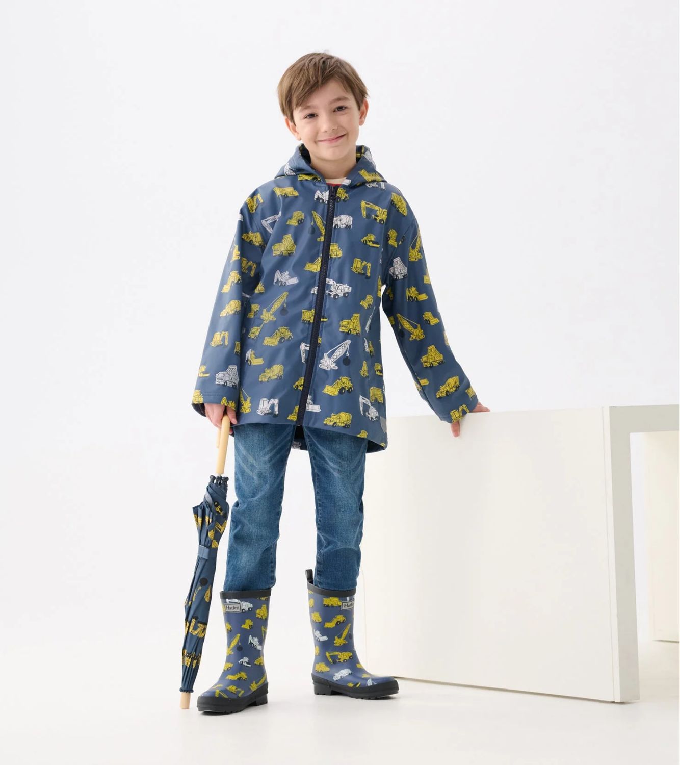 Under Construction Zip Rain Jacket