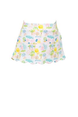 Ocean Club Scalloped Skort