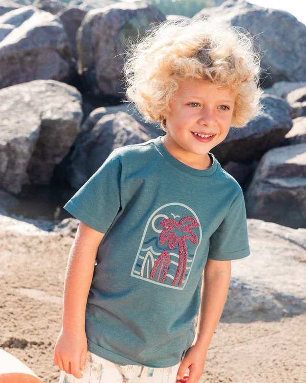 North Atlantic Palm Applique Tee