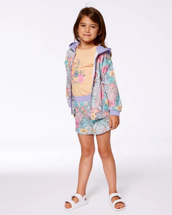 French Terry Flamingo Shorts