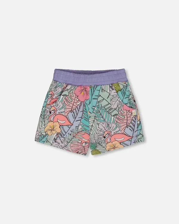 French Terry Flamingo Shorts