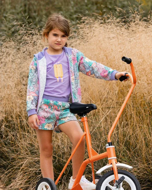 French Terry Flamingo Shorts