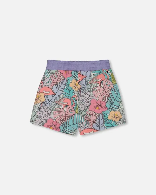 French Terry Flamingo Shorts