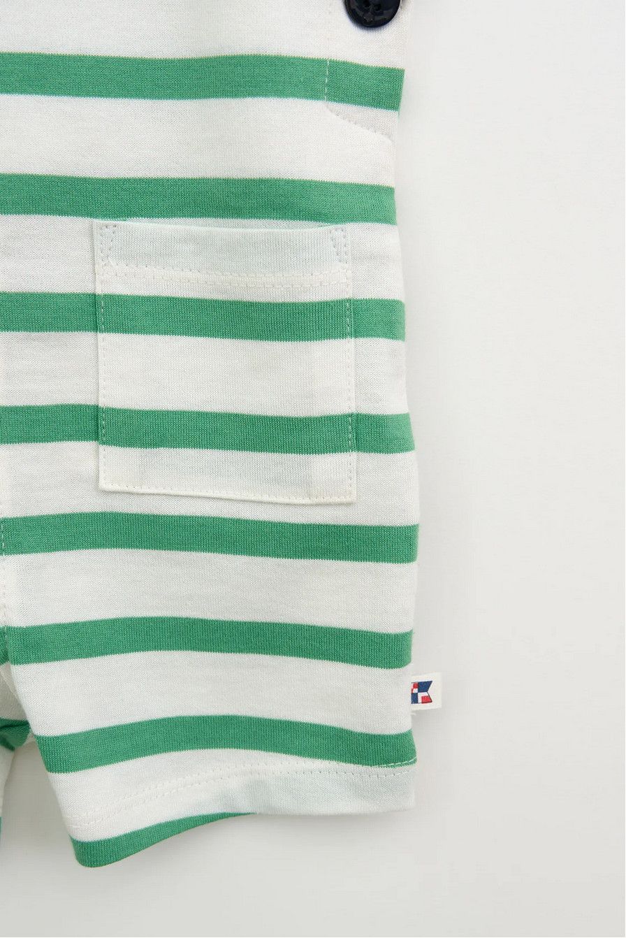 Green+White Sailor Overalls