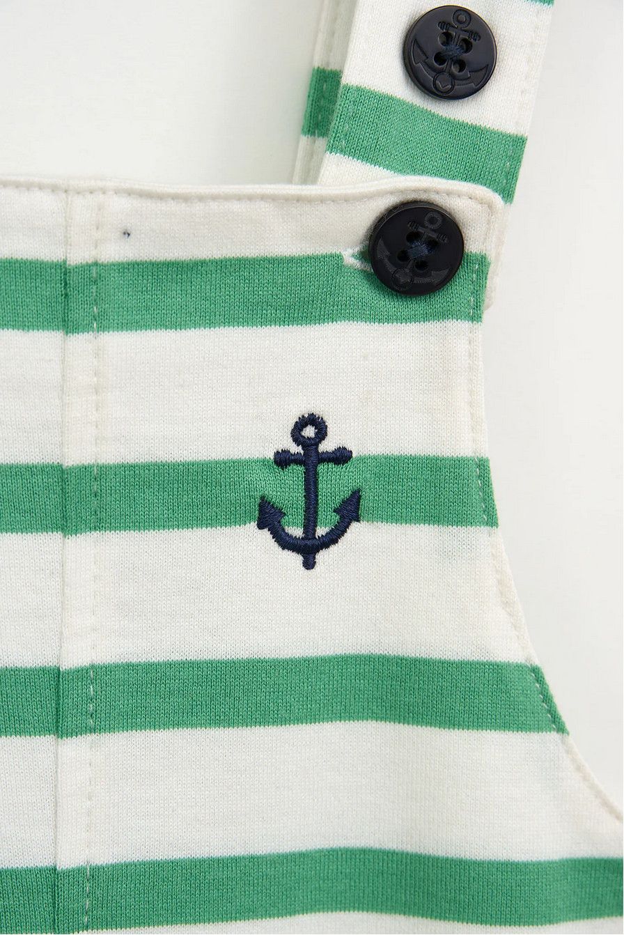 Green+White Sailor Overalls