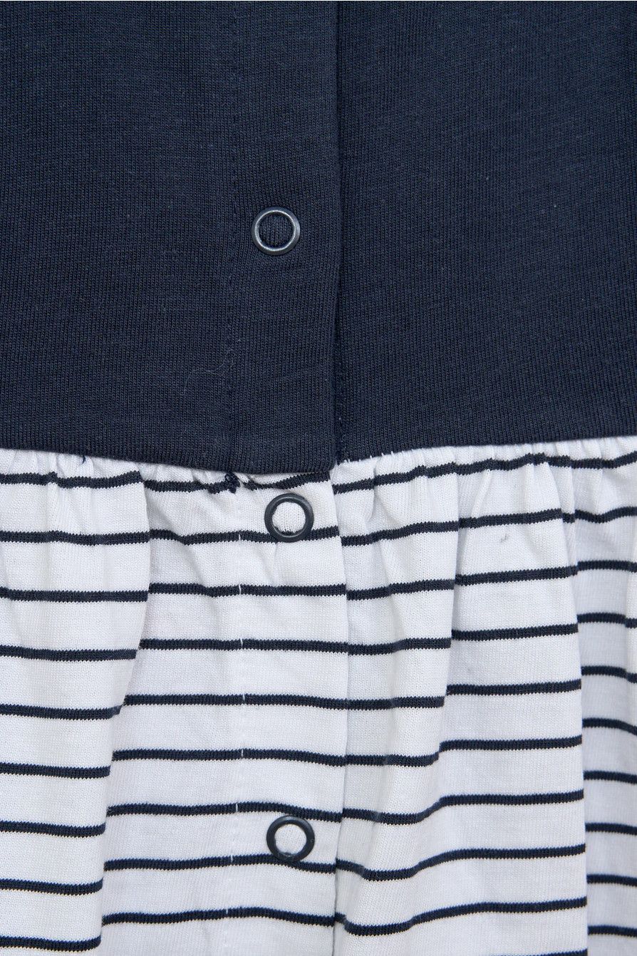 White+ Navy Strap Dress