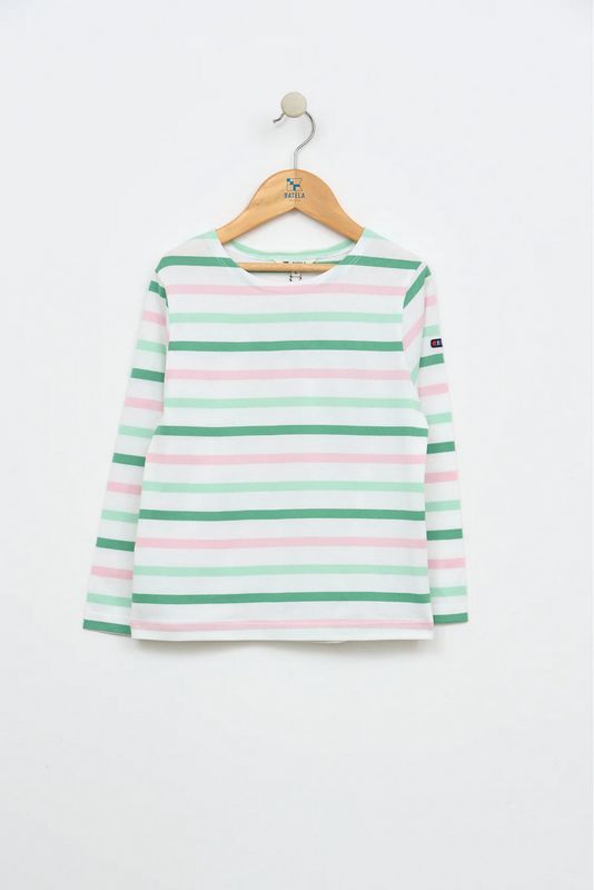Multicolor Longsleeve Striped Tee
