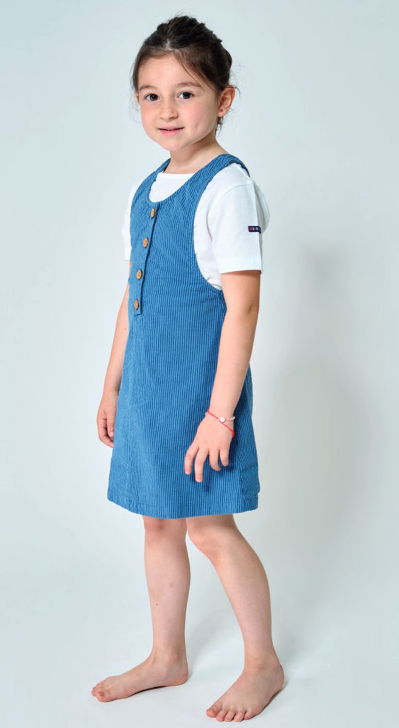 Dark Denim Seersucker Romper