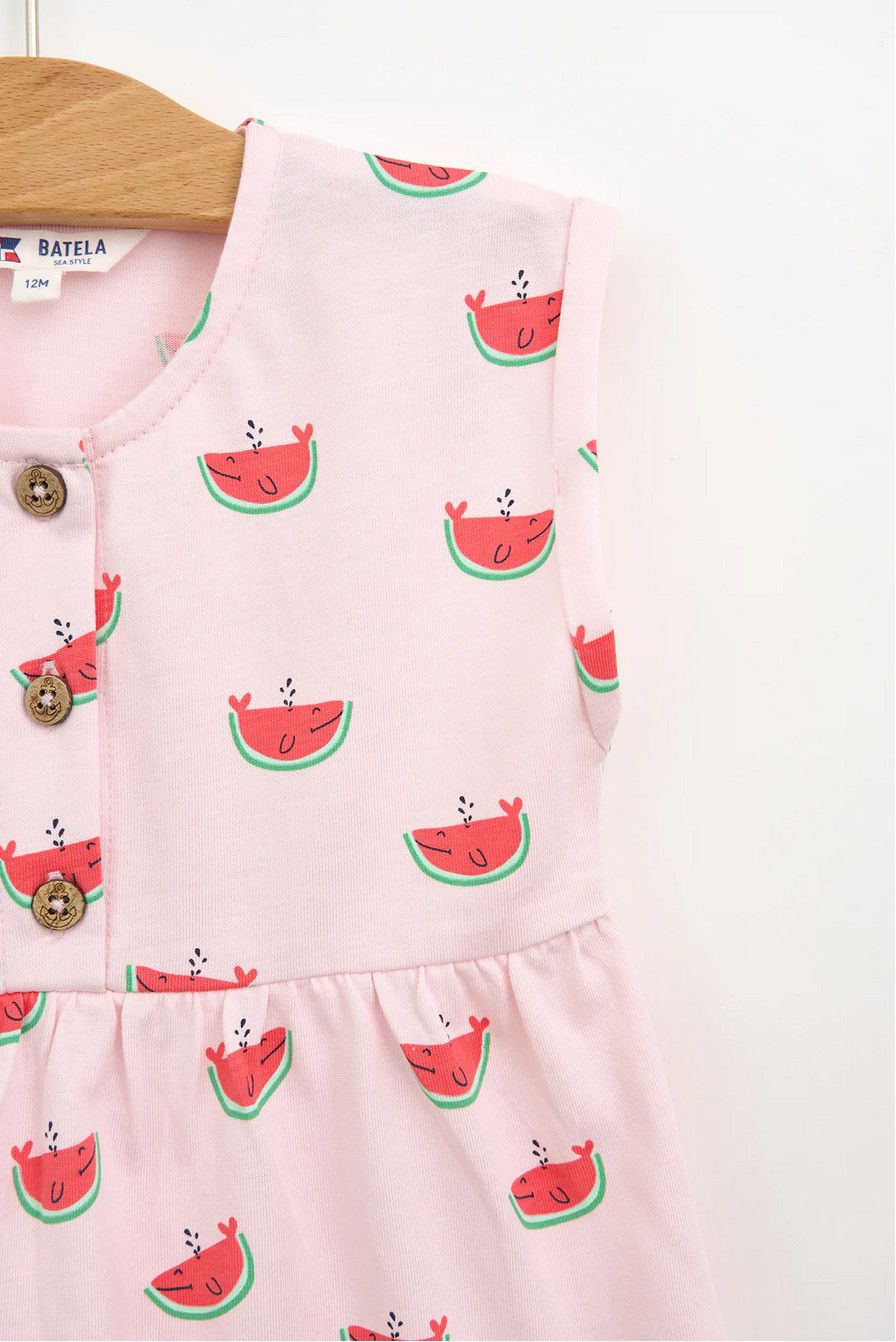 Watermelon Whale Dress