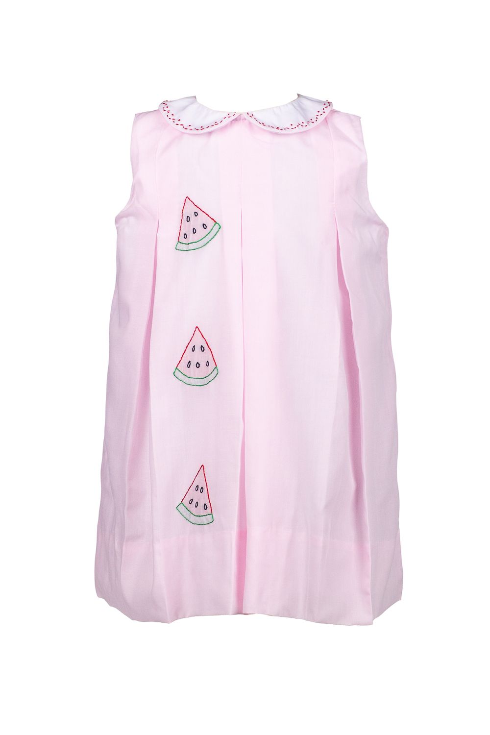 Pink Embroidered Watermelon Dress