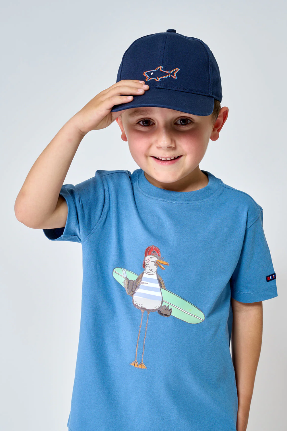 Coronet Blue Surfer Seagull T-Shirt