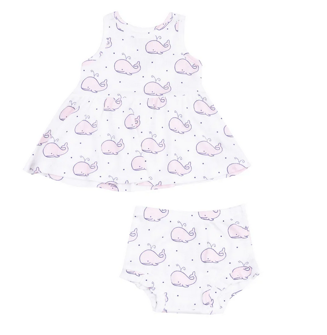 Bubbly Whale Pink Tank &amp; Ruffle Bloomer