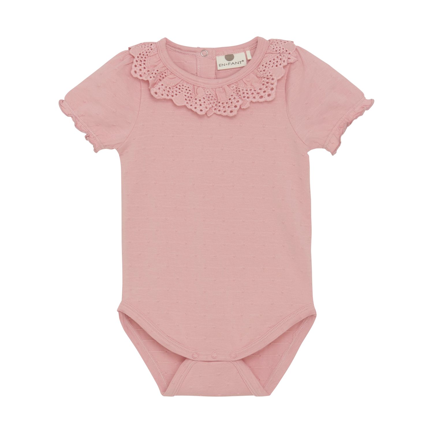 Bridal Rose Eyelet Collar Onesie