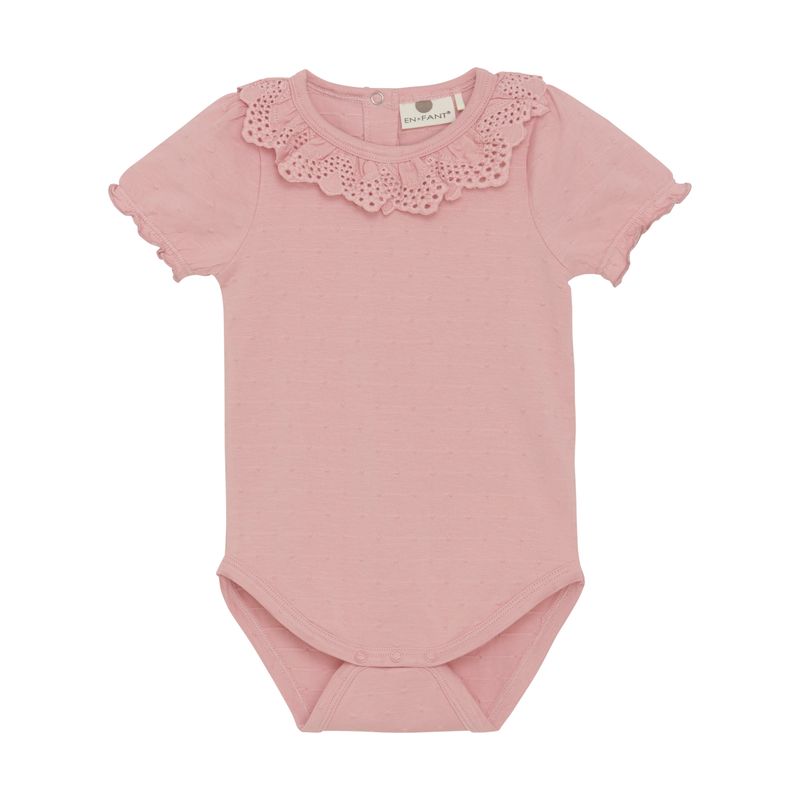 Bridal Rose Eyelet Collar Onesie